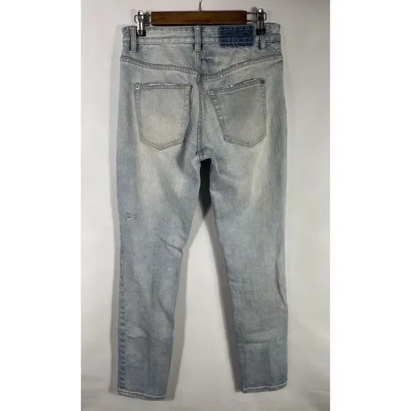 Ksubi Men's Size 30x29‎ Light Blue Distressed Jeans